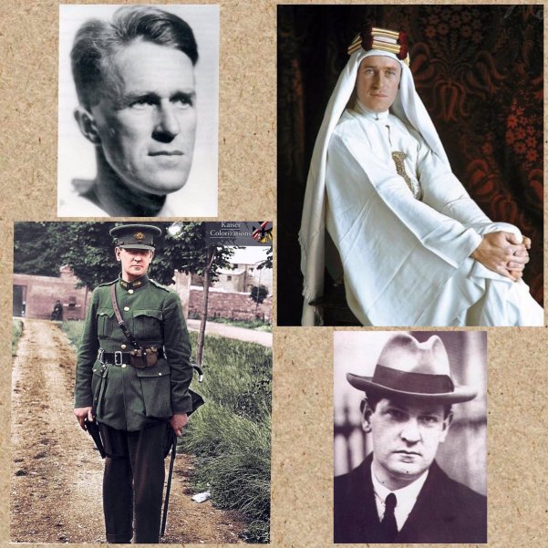 photos of Michael Collins and T E Lawrence